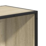 vidaXL Bibliotecă stejar sonoma 97,5x33x107,5 cm, lemn prelucrat/metal vidaXL Bibliotecă stejar sonoma 97,5x33x107,5 cm, lemn prelucrat/metal
