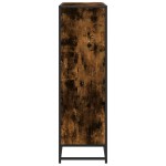 vidaXL Bibliotecă stejar fumuriu 97,5x33x107,5 cm lemn prelucrat/metal vidaXL Bibliotecă stejar fumuriu 97,5x33x107,5 cm lemn prelucrat/metal