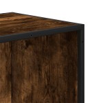 vidaXL Bibliotecă stejar fumuriu 97,5x33x107,5 cm lemn prelucrat/metal vidaXL Bibliotecă stejar fumuriu 97,5x33x107,5 cm lemn prelucrat/metal