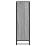 vidaXL Bibliotecă, gri sonoma, 97,5x33x107,5 cm, lemn prelucrat/metal vidaXL Bibliotecă, gri sonoma, 97,5x33x107,5 cm, lemn prelucrat/metal