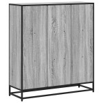 vidaXL Bibliotecă, gri sonoma, 97,5x33x107,5 cm, lemn prelucrat/metal vidaXL Bibliotecă, gri sonoma, 97,5x33x107,5 cm, lemn prelucrat/metal