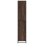 vidaXL Dulap baie, stejar maro, 35x37,5x188,5 cm, lemn prelucrat/metal vidaXL Dulap baie, stejar maro, 35x37,5x188,5 cm, lemn prelucrat/metal