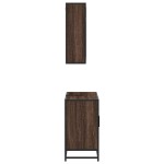 vidaXL Set mobilier de baie, 2 piese, stejar maro, lemn prelucrat vidaXL Set mobilier de baie, 2 piese, stejar maro, lemn prelucrat
