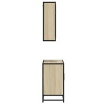 vidaXL Set mobilier de baie, 2 piese, stejar sonoma, lemn prelucrat vidaXL Set mobilier de baie, 2 piese, stejar sonoma, lemn prelucrat