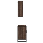 vidaXL Set mobilier de baie, 2 piese, stejar maro, lemn prelucrat vidaXL Set mobilier de baie, 2 piese, stejar maro, lemn prelucrat