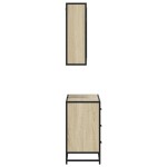 vidaXL Set mobilier de baie, 2 piese, stejar sonoma, lemn prelucrat vidaXL Set mobilier de baie, 2 piese, stejar sonoma, lemn prelucrat