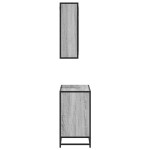 vidaXL Set mobilier de baie, 2 piese, gri sonoma, lemn prelucrat vidaXL Set mobilier de baie, 2 piese, gri sonoma, lemn prelucrat