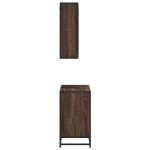 vidaXL Set mobilier de baie, 2 piese, stejar maro, lemn prelucrat vidaXL Set mobilier de baie, 2 piese, stejar maro, lemn prelucrat