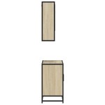 vidaXL Set mobilier de baie, 2 piese, stejar sonoma, lemn prelucrat vidaXL Set mobilier de baie, 2 piese, stejar sonoma, lemn prelucrat