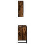 vidaXL Set mobilier de baie, 2 piese, stejar fumuriu, lemn prelucrat vidaXL Set mobilier de baie, 2 piese, stejar fumuriu, lemn prelucrat