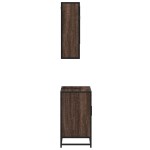 vidaXL Set mobilier de baie, 2 piese, stejar maro, lemn prelucrat vidaXL Set mobilier de baie, 2 piese, stejar maro, lemn prelucrat