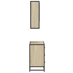 vidaXL Set mobilier de baie, 2 piese, stejar sonoma, lemn prelucrat vidaXL Set mobilier de baie, 2 piese, stejar sonoma, lemn prelucrat