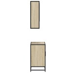 vidaXL Set mobilier de baie, 2 piese, stejar sonoma, lemn prelucrat vidaXL Set mobilier de baie, 2 piese, stejar sonoma, lemn prelucrat