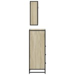 vidaXL Set mobilier de baie, 3 piese, stejar sonoma, lemn prelucrat vidaXL Set mobilier de baie, 3 piese, stejar sonoma, lemn prelucrat