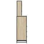 vidaXL Set mobilier de baie, 3 piese, stejar sonoma, lemn prelucrat vidaXL Set mobilier de baie, 3 piese, stejar sonoma, lemn prelucrat