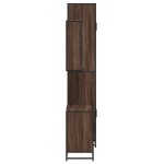 vidaXL Set mobilier de baie, 3 piese, stejar maro, lemn prelucrat