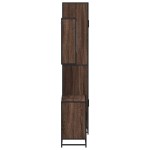 vidaXL Set mobilier de baie, 3 piese, stejar maro, lemn prelucrat