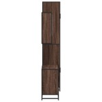 vidaXL Set mobilier de baie, 3 piese, stejar maro, lemn prelucrat