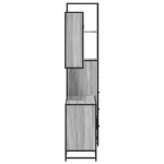 vidaXL Set mobilier de baie, 3 piese, gri sonoma, lemn prelucrat vidaXL Set mobilier de baie, 3 piese, gri sonoma, lemn prelucrat