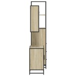 vidaXL Set mobilier de baie, 3 piese, stejar sonoma, lemn prelucrat vidaXL Set mobilier de baie, 3 piese, stejar sonoma, lemn prelucrat