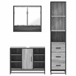 vidaXL Set de mobilier de baie 3 piese Lemn greșit Sonoma vidaXL Set de mobilier de baie 3 piese Lemn greșit Sonoma