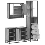 vidaXL Set de mobilier de baie 3 piese Lemn greșit Sonoma vidaXL Set de mobilier de baie 3 piese Lemn greșit Sonoma