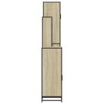 vidaXL Set de mobilier de baie din 4 piese din lemn de stejar Sonoma vidaXL Set de mobilier de baie din 4 piese din lemn de stejar Sonoma