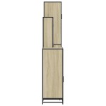 vidaXL Set de mobilier de baie din 4 piese din lemn de stejar Sonoma vidaXL Set de mobilier de baie din 4 piese din lemn de stejar Sonoma