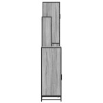 vidaXL Set de mobilier de baie 4 piese Lemn stratificat gri Sonoma vidaXL Set de mobilier de baie 4 piese Lemn stratificat gri Sonoma
