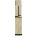 vidaXL Set de mobilier de baie din 4 piese din lemn de stejar Sonoma vidaXL Set de mobilier de baie din 4 piese din lemn de stejar Sonoma