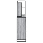 vidaXL Set de mobilier de baie 4 piese Lemn stratificat gri Sonoma vidaXL Set de mobilier de baie 4 piese Lemn stratificat gri Sonoma
