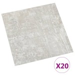 vidaXL Plăci de pardoseală autoadezive 20 buc. gri deschis PVC 1,86 m² vidaXL Plăci de pardoseală autoadezive 20 buc. gri deschis PVC 1,86 m²