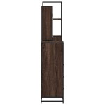 vidaXL Set de mobilier de baie din 4 piese din lemn de stejar maro vidaXL Set de mobilier de baie din 4 piese din lemn de stejar maro