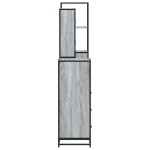 vidaXL Set de mobilier de baie 4 piese Lemn stratificat gri Sonoma vidaXL Set de mobilier de baie 4 piese Lemn stratificat gri Sonoma
