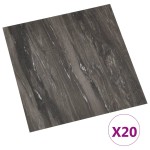 vidaXL Plăci de pardoseală autoadezive,20 buc.,gri închis,PVC,1,86 m² vidaXL Plăci de pardoseală autoadezive,20 buc.,gri închis,PVC,1,86 m²