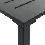 vidaXL Masă de bar, negru, 200x100x110 cm, oțel vopsit electrostatic vidaXL Masă de bar, negru, 200x100x110 cm, oțel vopsit electrostatic