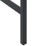 vidaXL Masă de bar, negru, 200x100x110 cm, oțel vopsit electrostatic vidaXL Masă de bar, negru, 200x100x110 cm, oțel vopsit electrostatic