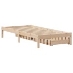 vidaXL Cadru de pat fără saltea, 90x200 cm, lemn masiv pin