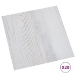 vidaXL Plăci de pardoseală autoadezive 20 buc. gri deschis PVC 1,86 m² vidaXL Plăci de pardoseală autoadezive 20 buc. gri deschis PVC 1,86 m²