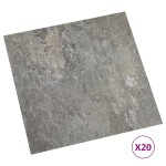 vidaXL Plăci de pardoseală autoadezive, 20 buc., gri, PVC, 1,86 m² vidaXL Plăci de pardoseală autoadezive, 20 buc., gri, PVC, 1,86 m²