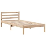 vidaXL Cadru de pat fără saltea, 75x190 cm, lemn masiv de pin