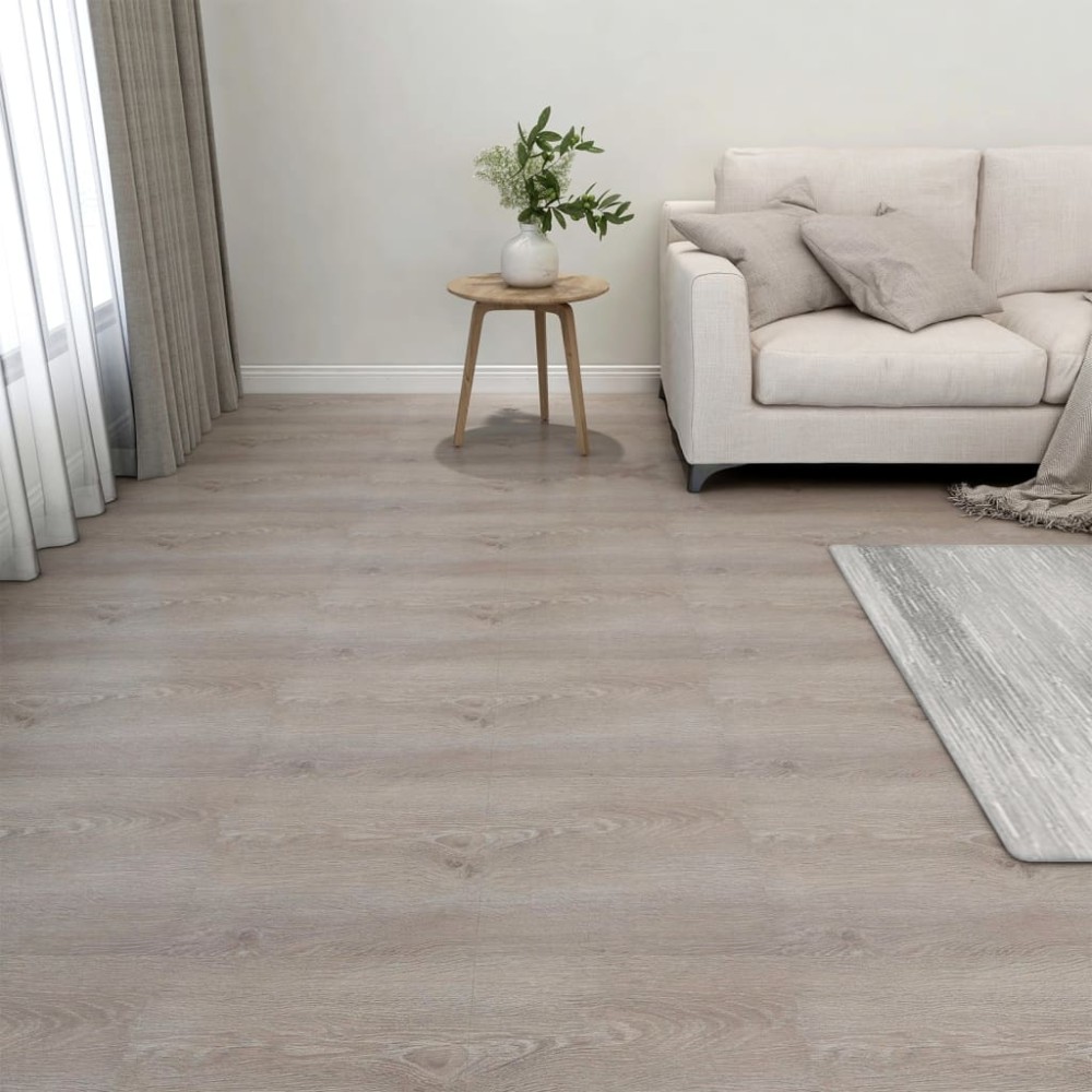 vidaXL Plăci de pardoseală autoadezive 20 buc. gri taupe, PVC, 1,86 m²