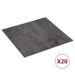 vidaXL Plăci de pardoseală autoadezive, 20 buc., maro, PVC, 1,86 m² vidaXL Plăci de pardoseală autoadezive, 20 buc., maro, PVC, 1,86 m²