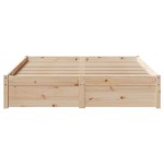 vidaXL Cadru de pat fără saltea, 140x190 cm, lemn masiv de pin vidaXL Cadru de pat fără saltea, 140x190 cm, lemn masiv de pin