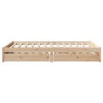 vidaXL Cadru de pat fără saltea, 140x190 cm, lemn masiv de pin vidaXL Cadru de pat fără saltea, 140x190 cm, lemn masiv de pin