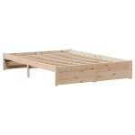 vidaXL Cadru de pat fără saltea, 140x190 cm, lemn masiv de pin vidaXL Cadru de pat fără saltea, 140x190 cm, lemn masiv de pin