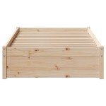 vidaXL Cadru de pat fără saltea, 90x200 cm, lemn masiv pin