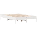 vidaXL Cadru de pat fără saltea, alb, 120x200 cm, lemn masiv pin vidaXL Cadru de pat fără saltea, alb, 120x200 cm, lemn masiv pin