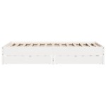 vidaXL Cadru de pat fără saltea, alb, 120x200 cm, lemn masiv pin vidaXL Cadru de pat fără saltea, alb, 120x200 cm, lemn masiv pin