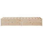 vidaXL Cadru de pat fără saltea, 90x200 cm, lemn masiv pin